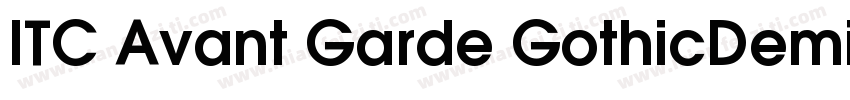 ITC Avant Garde GothicDemi BT字体转换